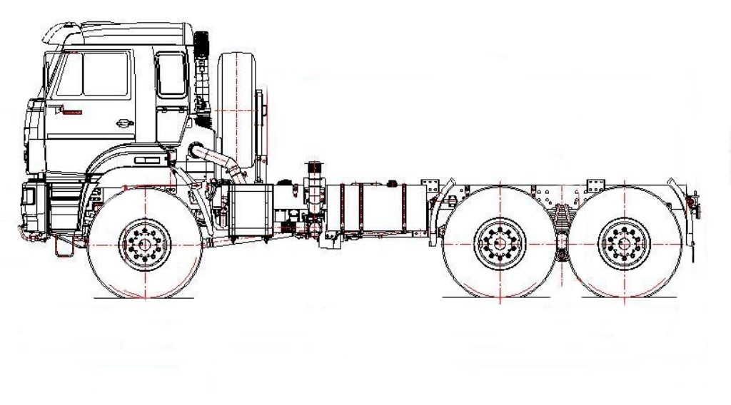 Шасси KAMAZ-65222-53