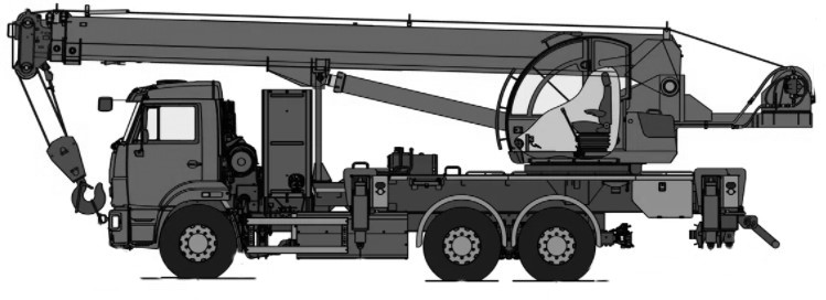Автомобильный кран КС-55713-1К-1 ГБО