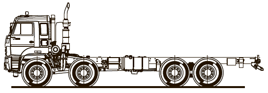 Шасси KAMAZ-6560-53