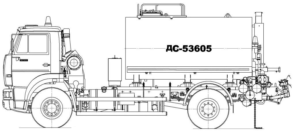 Автогудронатор ДС-53605