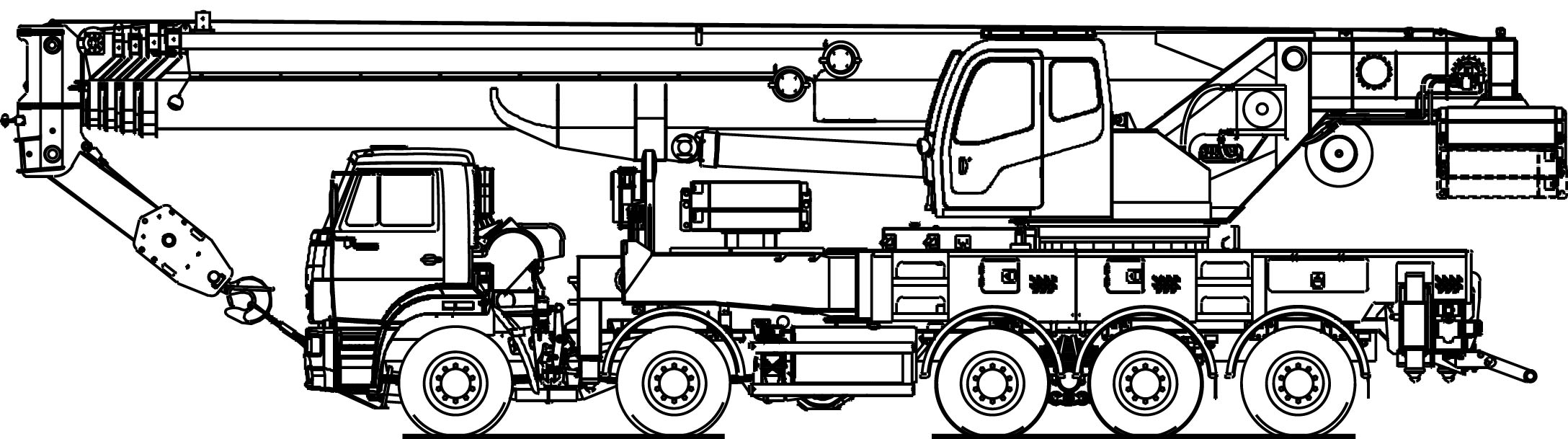Автомобильный кран KC-75721-1