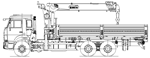 Бортовой автомобиль с КМУ SS1956 на шасси KAMAZ-65115 (659000-0001403-23)