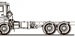Шасси KAMAZ-5350-66 (D5)
