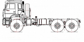 Шасси KAMAZ-65222-53
