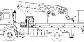 Подъёмник автомобильный мод. 5908JB на шасси КАМАЗ-43502