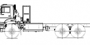 Шасси КАМАZ-65222-38 на КПГ