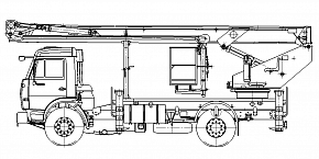 Автогидроподъемник ПСС-141.29Э на шасси 43253