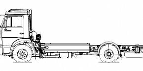 Шасси KAMAZ-4308-81(N5) на КПГ