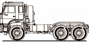 Шасси KAMAZ-65221-53